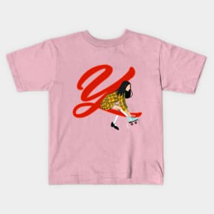 School girl in uniform. Yves Kids T-Shirt